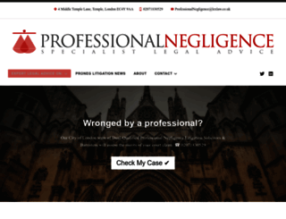professionalnegligenceclaimsolicitors.co.uk screenshot