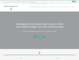 professionalparalegalservices.org screenshot
