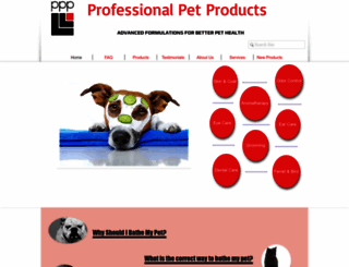 professionalpetproducts.com screenshot