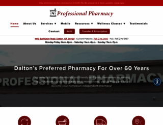 professionalpharmacydalton.com screenshot
