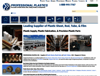 professionalplastics.com screenshot