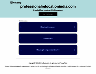 professionalrelocationindia.com screenshot