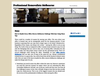 professionalremovalistsmelbourne.wordpress.com screenshot