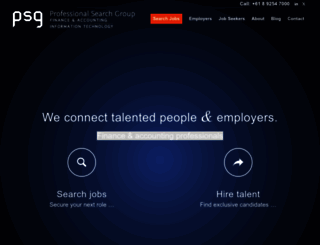 professionalsearchgroup.com.au screenshot
