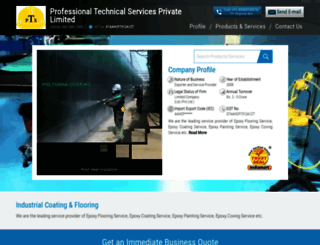 professionaltechnicalservices.in screenshot