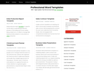 professionaltemplates.org screenshot