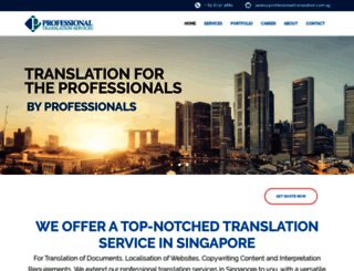 professionaltranslation.com.sg screenshot