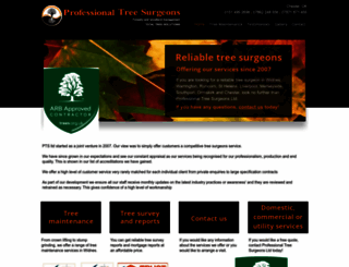 professionaltreesurgeons.co.uk screenshot