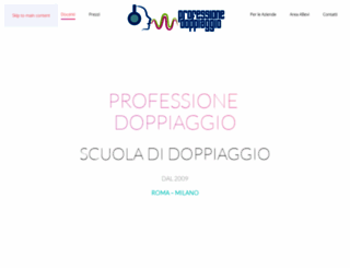 professionedoppiaggio.com screenshot