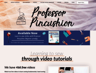 professorpincushion.com screenshot