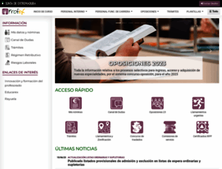 profex.educarex.es screenshot