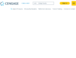 profileplus.cengage.com screenshot