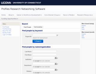 profiles-devweb.uconn.edu screenshot