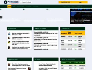 profitsheets.com screenshot