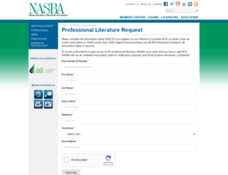 proflit.nasba.org screenshot