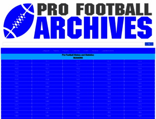 profootballarchives.com screenshot