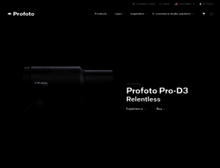 profoto.com screenshot