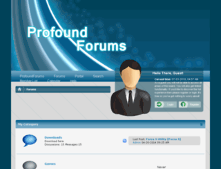 profoundforums.com screenshot