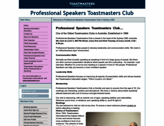 profspeakerstm.org screenshot
