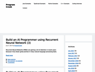 programcreek.com screenshot