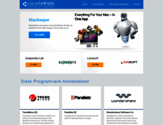 programformindre.com screenshot