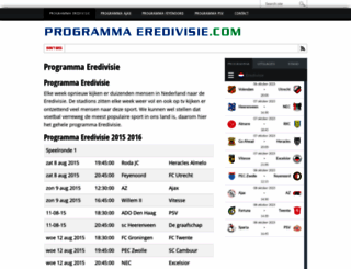 programmaeredivisie.com screenshot