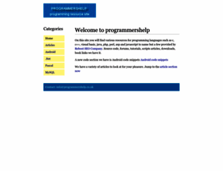 programmershelp.co.uk screenshot