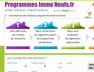 programmesimmoneufs.com screenshot