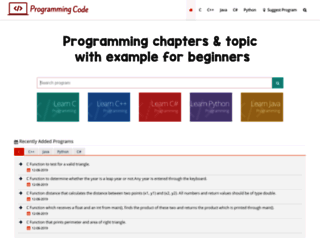 programming-code.com screenshot