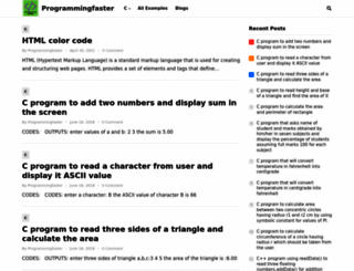 programmingfaster.com screenshot