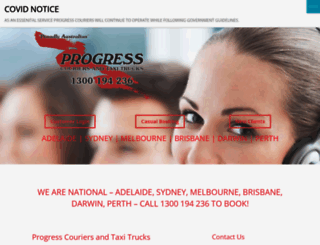 progresscouriers.com.au screenshot