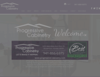 progressive-cabinetry.com screenshot