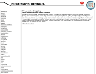 progressiveshopping.ca screenshot