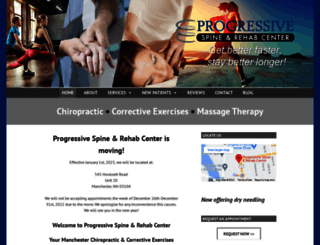 progressivespineandrehab.com screenshot