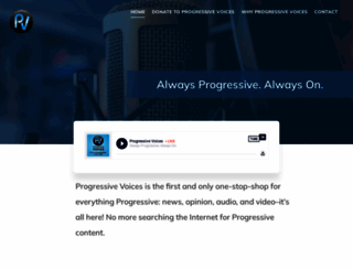 progressivevoices.com screenshot