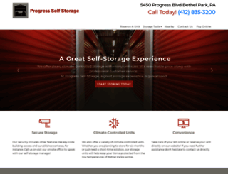 progressselfstorage.com screenshot