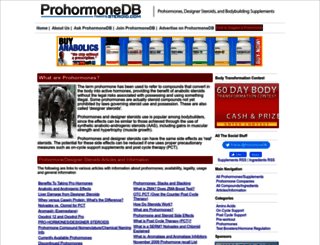 prohormonedb.com screenshot