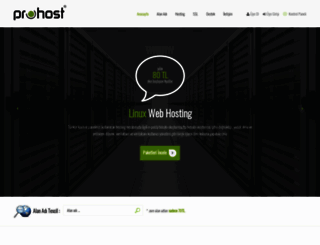 prohost.com.tr screenshot