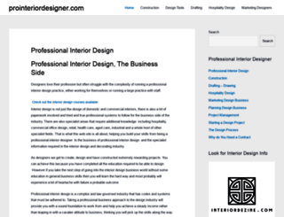 prointeriordesigner.com screenshot