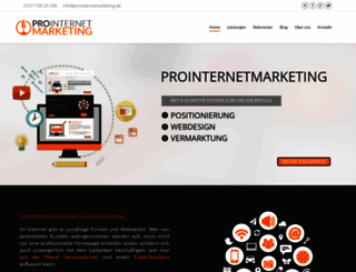 prointernetmarketing.de screenshot