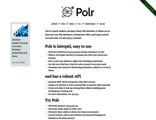 project.polr.me screenshot