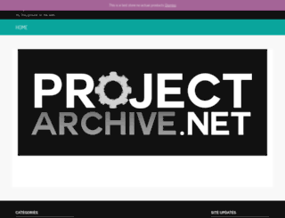 projectarchive.net screenshot