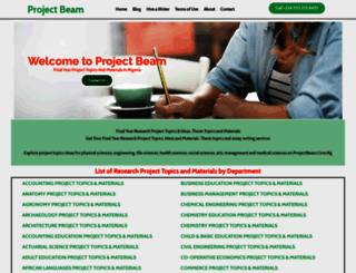 projectbeam.com.ng screenshot
