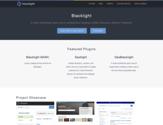 projectblacklight.org screenshot