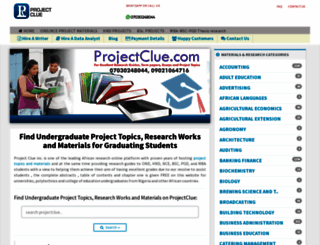projectclue.com screenshot