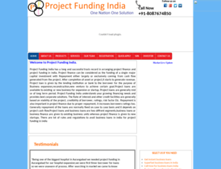 projectfundingindia.com screenshot