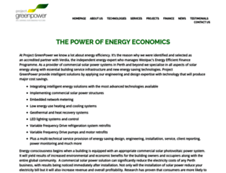 projectgreenpower.com.au screenshot