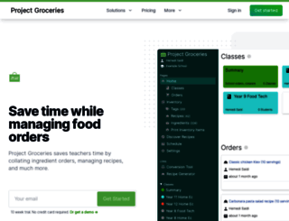 projectgroceries.com screenshot