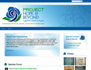 projecthopeandbeyond.com screenshot