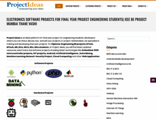 projectideas.co.in screenshot